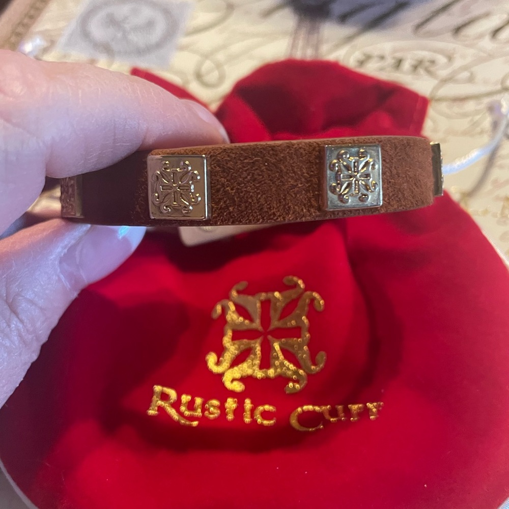 Rustic cuff beautiful brown color